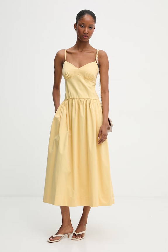 Morgan vestito in cotone con elastan RDADY 261.RDADY giallo AW26