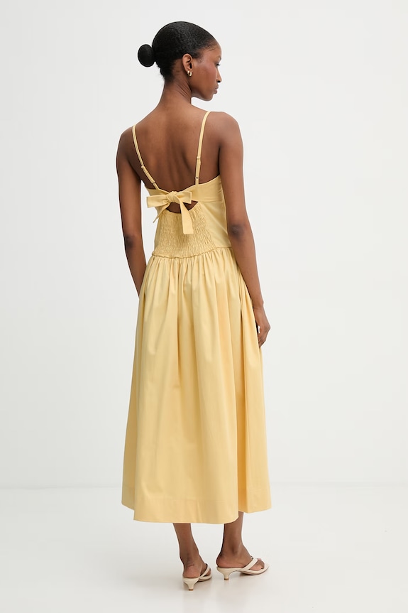 Abbigliamento Morgan vestito in cotone con elastan RDADY 261.RDADY giallo