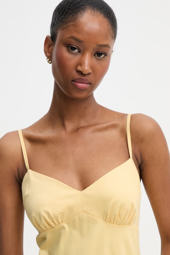 Morgan vestito in cotone con elastan RDADY 261.RDADY giallo