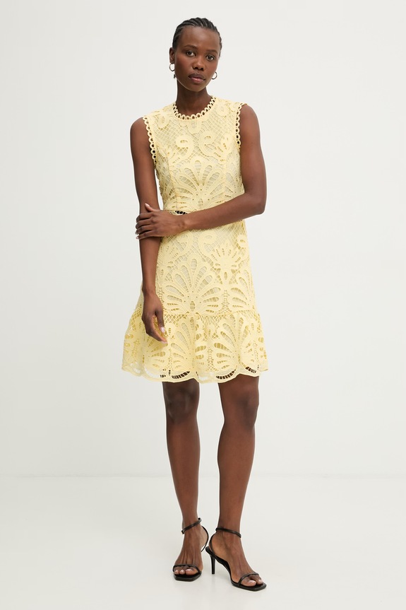 Morgan poletna obleka ROSLI 241.ROSLI rumena AW26