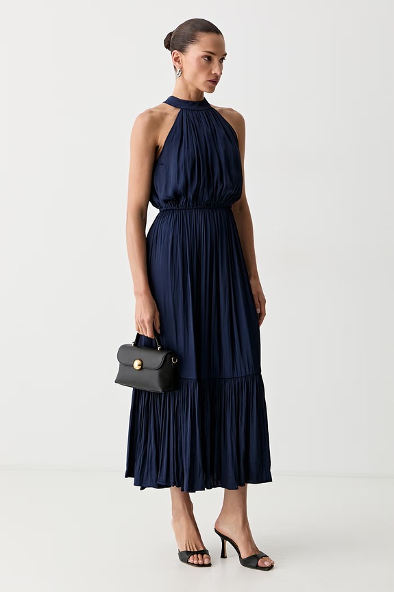 Morgan sukienka halter RAMAGE 222.RAMAGE granatowy AW26