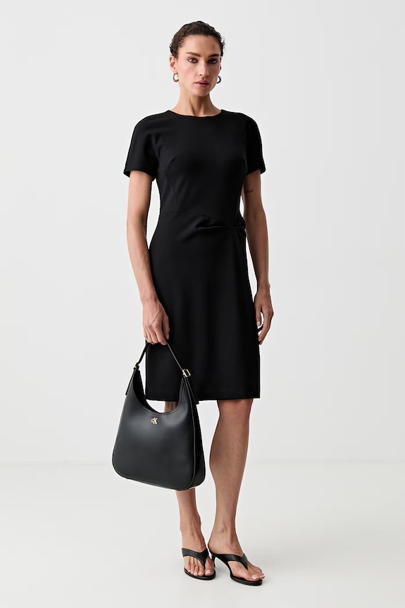 Calvin Klein šaty LV044G006G čierna AW26