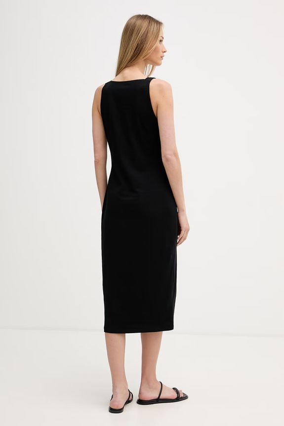 Odzież DKNY sukienka bawełniana z elastanem P6DD0FNZ czarny