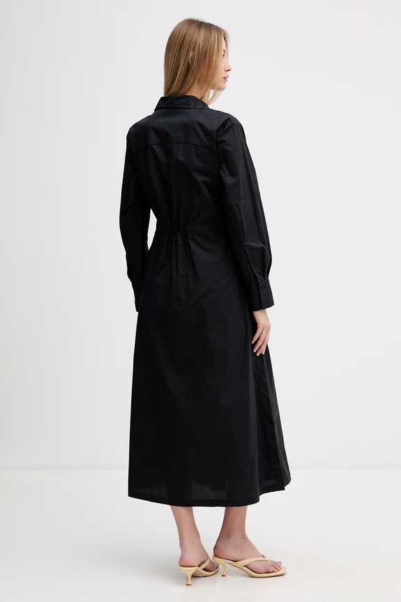 Odzież DKNY sukienka koszulowa bawełniana DJ5D9081 czarny