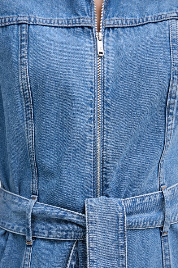 Calvin Klein Jeans φόρεμα ντένιμ LV047G738G μπλε