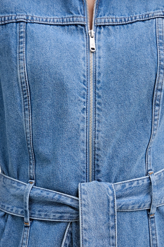 Calvin Klein Jeans φόρεμα ντένιμ LV047G738G μπλε