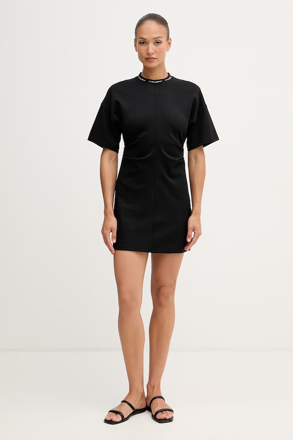 Calvin Klein Jeans šaty s viskózou LV047G251G čierna AW26