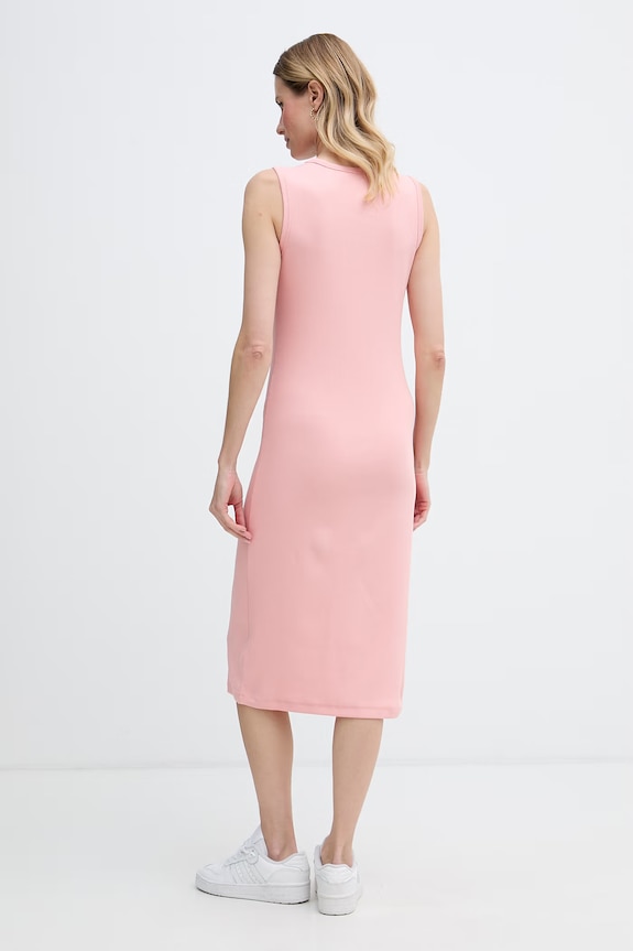 Odzież Calvin Klein Jeans sukienka bawełniana z elastanem LV047G209G różowy