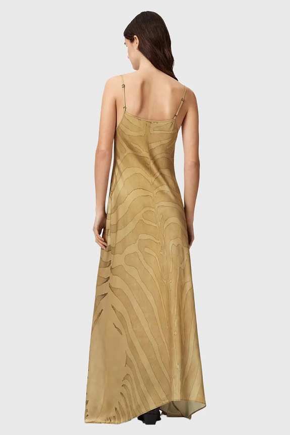 AllSaints šaty LEONA W199DE žltá AW26