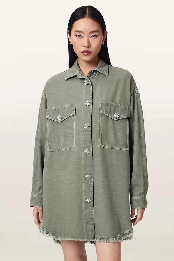 AllSaints σεμιζιέ με lyocell HETTIE πράσινο W198DE