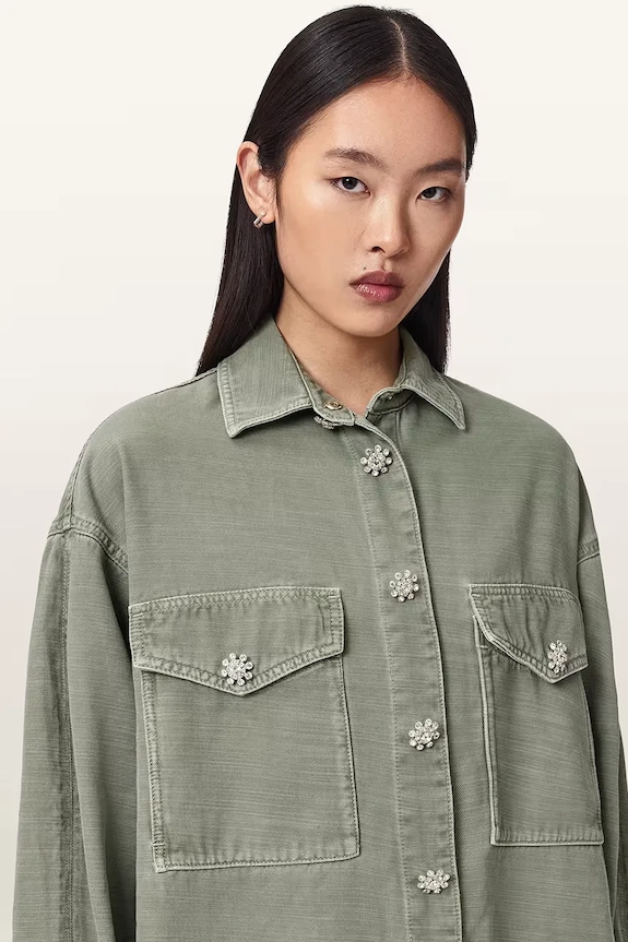 AllSaints σεμιζιέ με lyocell HETTIE W198DE πράσινο