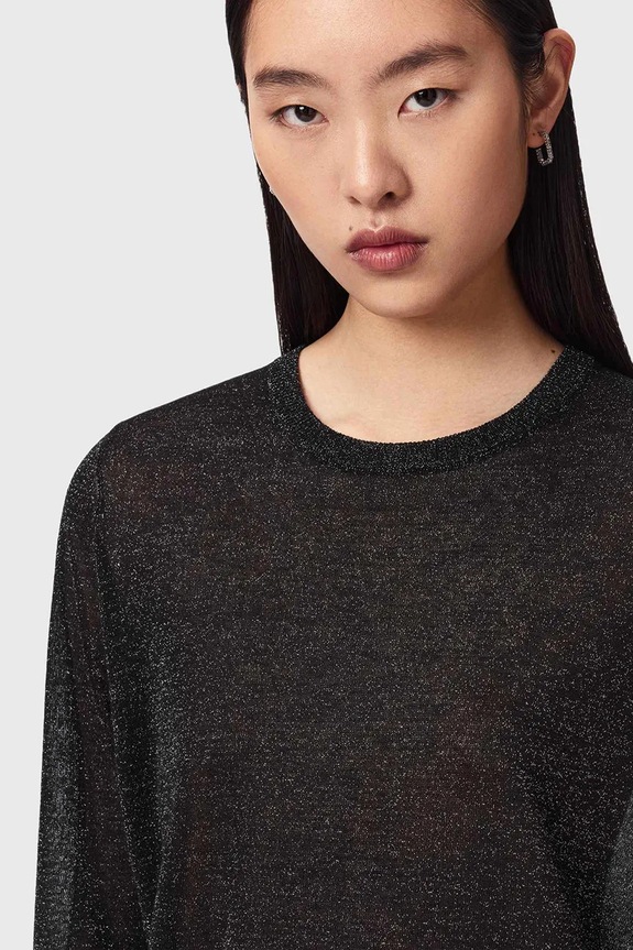 AllSaints sukienka z wiskozą TILLII W176DE czarny