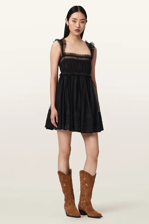 Odzież AllSaints sukienka ANGELA W144DE czarny