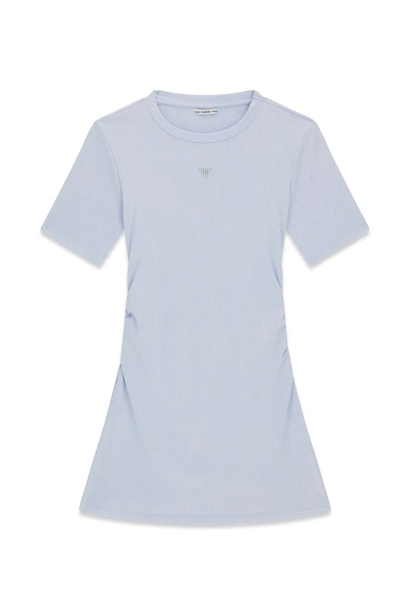 Guess priliehavé šaty s viskózou modrá J6YK22.K5179.9BY2