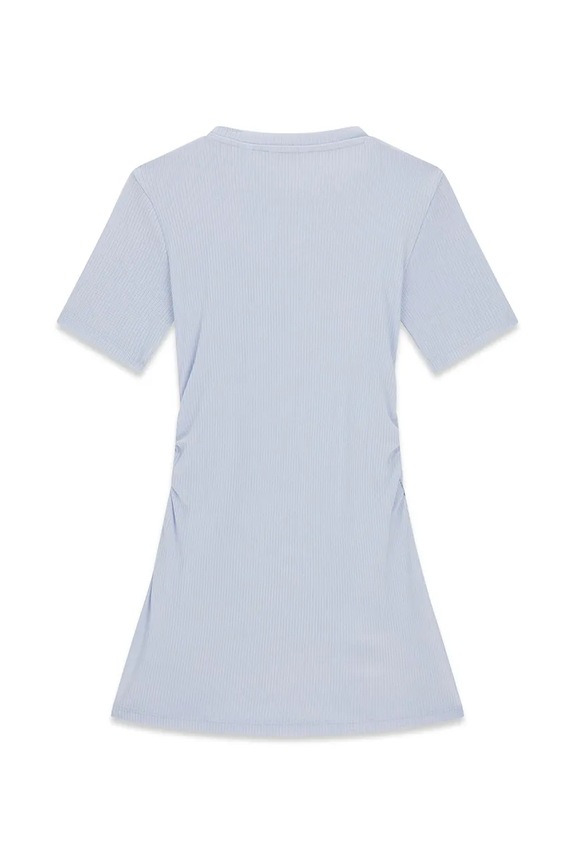 Guess priliehavé šaty s viskózou J6YK22.K5179.9BY2 modrá AW26