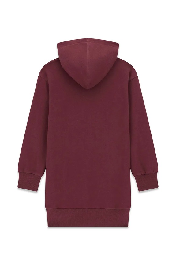 Guess šaty bavlněné J6YK07.K3959.9BY2 burgundské AW26