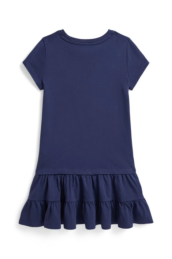Polo Ralph Lauren poletna obleka bombažna 312B20040001 mornarsko modra AW26