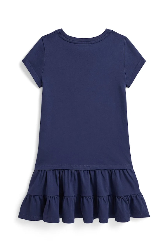 Polo Ralph Lauren poletna obleka bombažna 312B20040001 mornarsko modra AW26