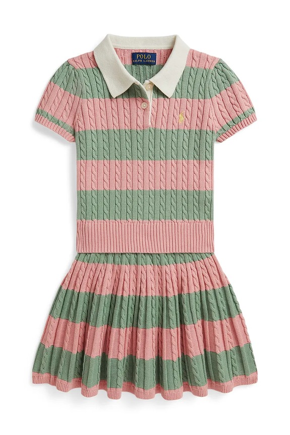 Polo Ralph Lauren πουλόβερ βαμβακερό ροζ 312B17824001