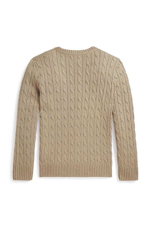 Polo Ralph Lauren pulover otroški bombažen 323702674513 bež AW26