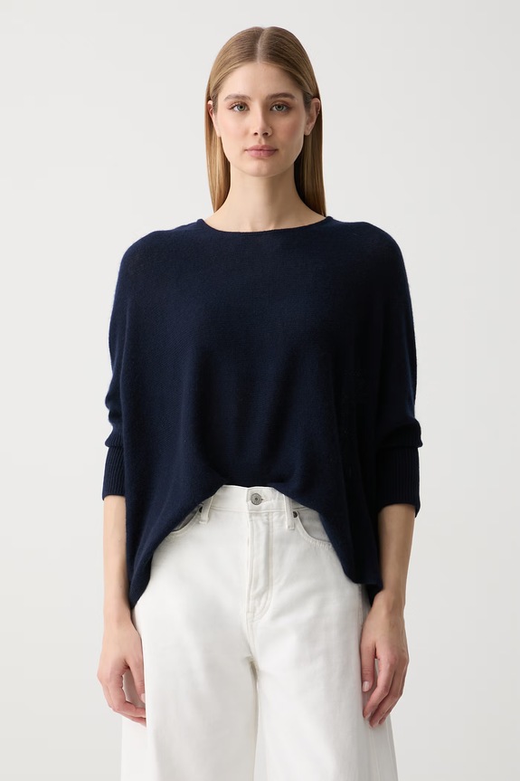 Joop! sweter damski kaszmirowy granatowy 30103319