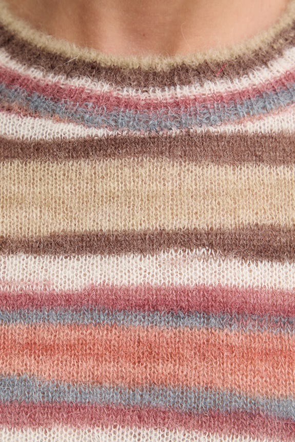 A.P.C. sweter damski z wełną pull gabby WPABG.F23515 brązowy