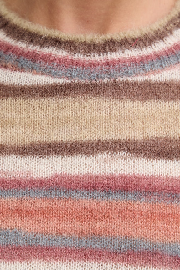 A.P.C. sweter damski z wełną pull gabby WPABG.F23515 brązowy