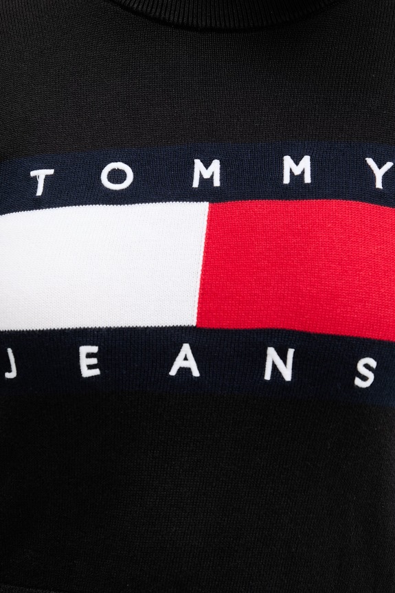 Tommy Jeans pulover pentru femei din bumbac DW0DW22930 negru