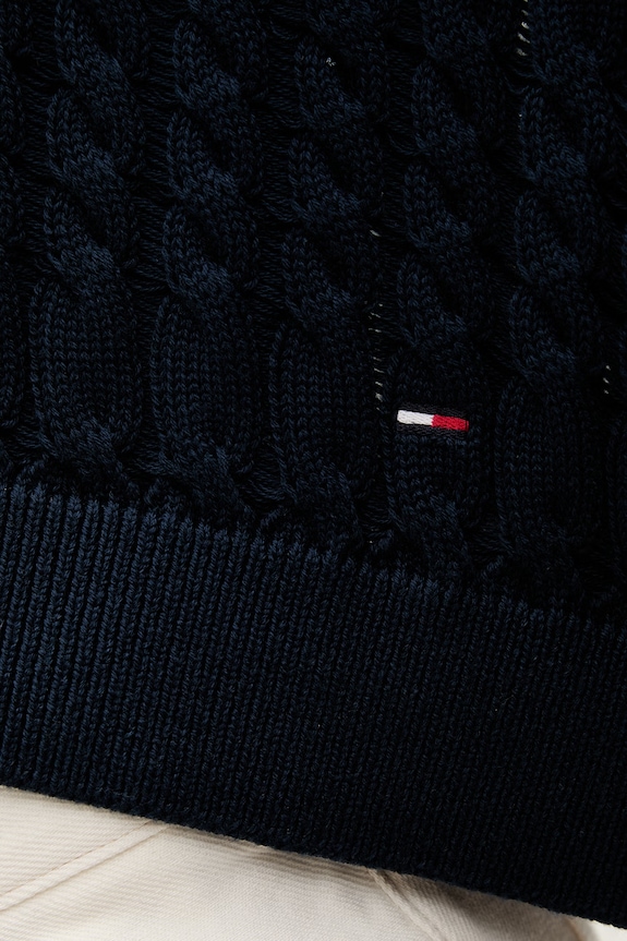 Tommy Jeans kamizelka damska bawełniana DW0DW22927 granatowy
