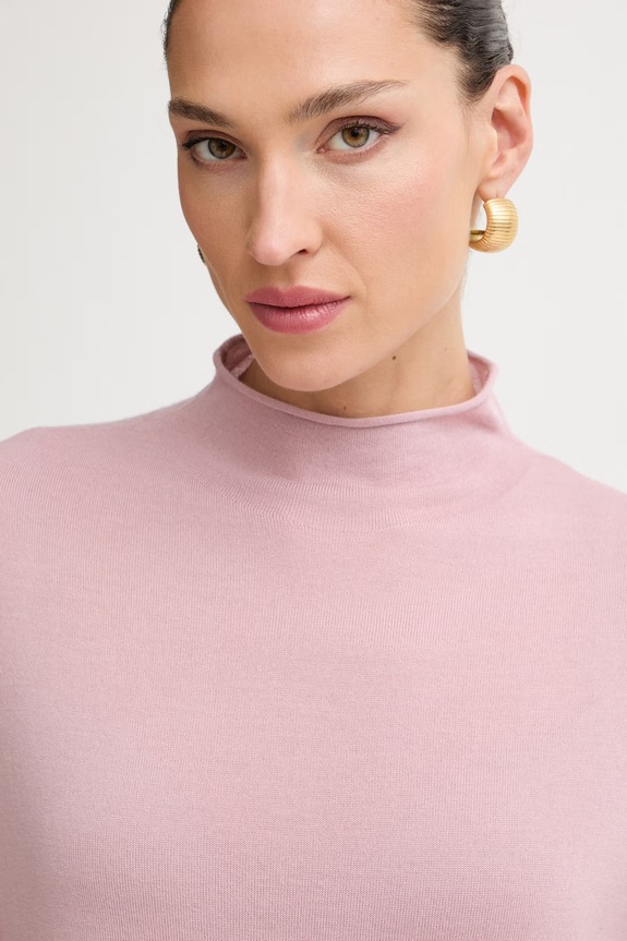 Marc O'Polo longsleeve damski wełniany różowy 5000014421