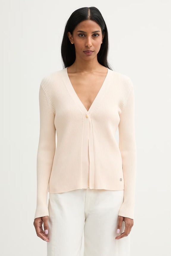Calvin Klein kardigan za žene od pamuka bež LV044G303G