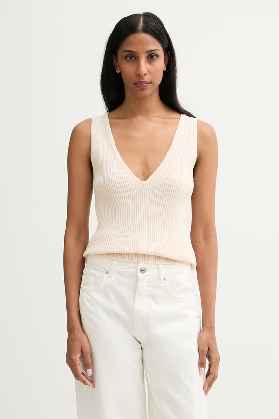 Calvin Klein kardigan za žene od pamuka LV044G303G bež AW26