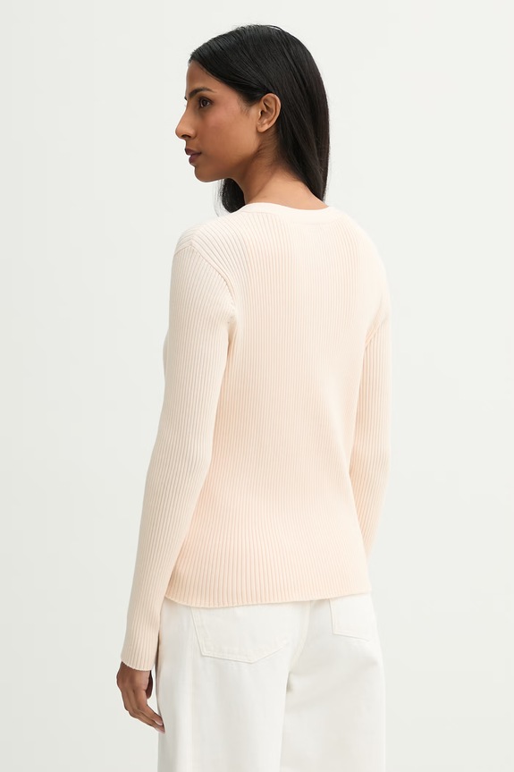 Calvin Klein kardigan za žene od pamuka bež LV044G303G