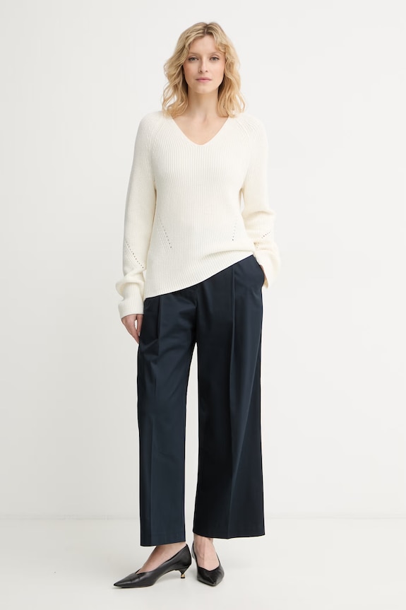 BOSS Orange свитер женский хлопковый C_Fardellina 50559109 бежевый AW26