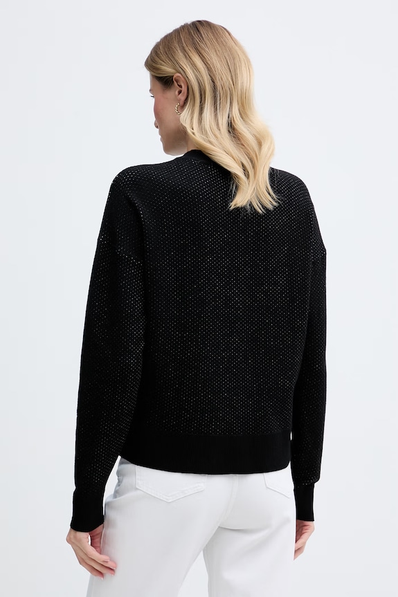 Odzież DKNY sweter damski z wiskozą P5MSAY12 czarny