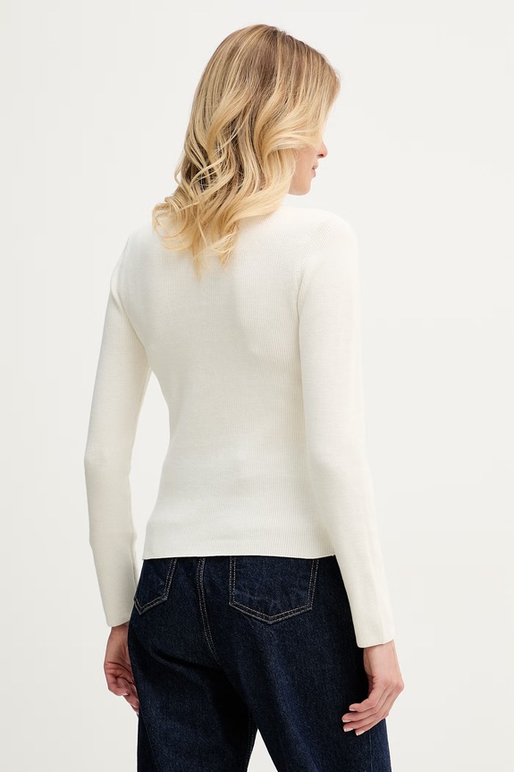 Oblečenie Calvin Klein Jeans sveter dámsky bavlnený LV047G309G béžová