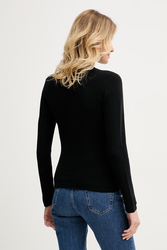 Oblečenie Calvin Klein Jeans sveter dámsky bavlnený LV047G309G čierna