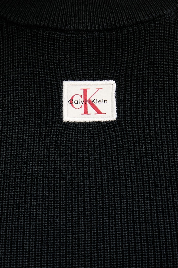 Calvin Klein Jeans sveter dámsky bavlnený LV047G309G čierna