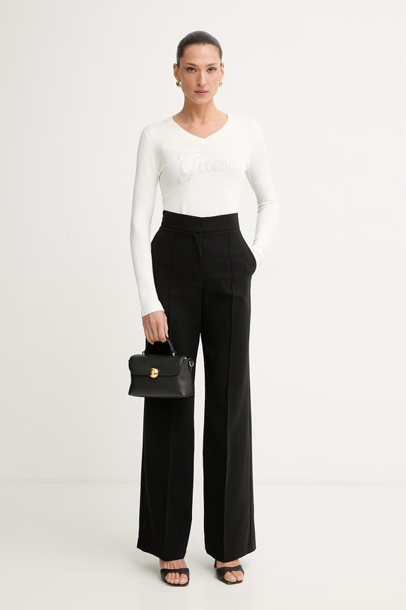Guess πουλόβερ γυναικείο με βισκόζη LENA W6YR29.Z0977 μπεζ AW26