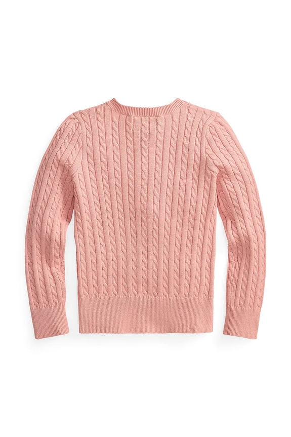 Polo Ralph Lauren kardigan otroški bombažen 312543047509 roza AW26