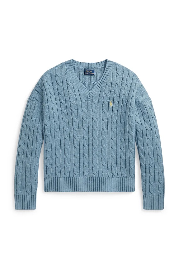Polo Ralph Lauren pulover za djecu od pamuka plava 313A11238004