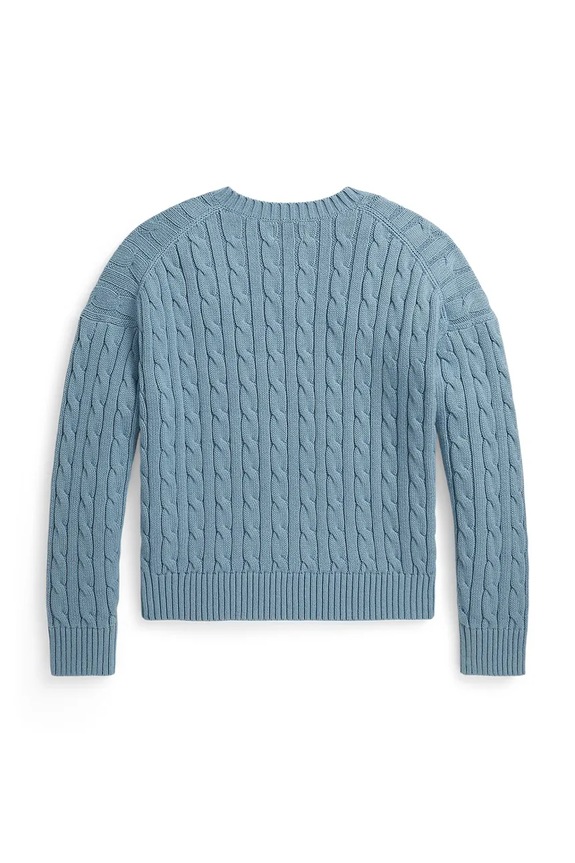 Polo Ralph Lauren πουλόβερ παιδικό βαμβακερό 313A11238004 μπλε AW26