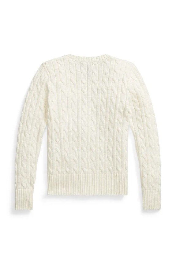 Polo Ralph Lauren πουλόβερ παιδικό βαμβακερό 313901316011 λευκό AW26