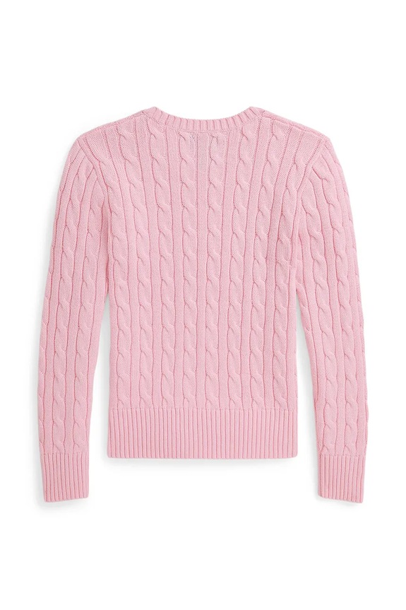 Deklice Polo Ralph Lauren pulover otroški bombažen 313901316010 roza