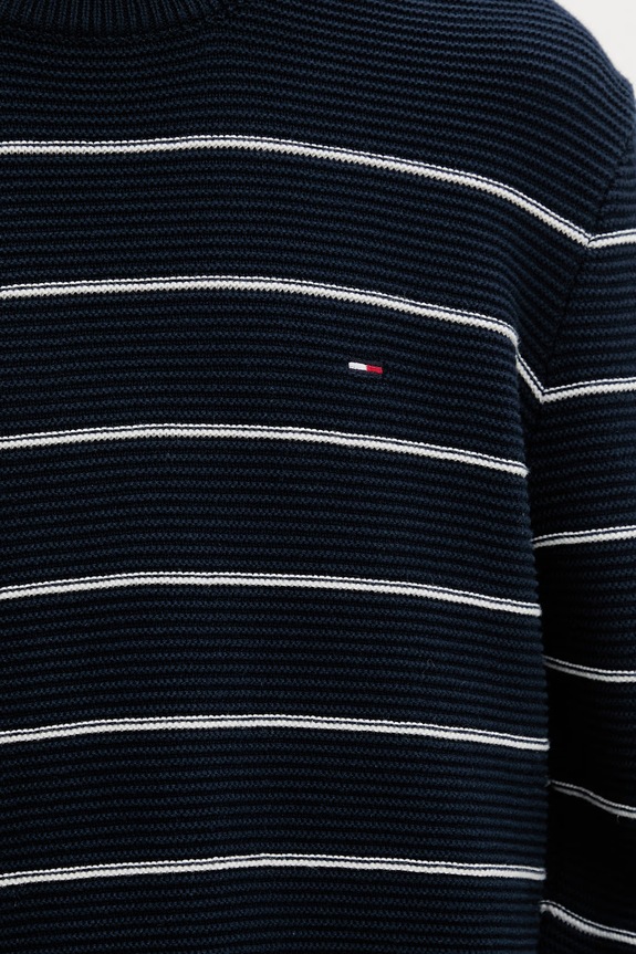 Tommy Jeans sweter męski bawełniany DM0DM23384 granatowy