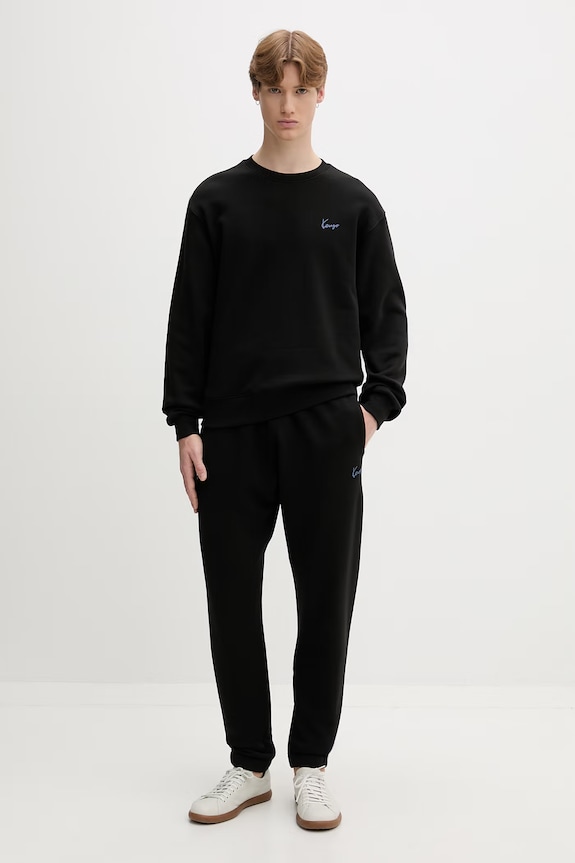 Kenzo bluza męska bawełniana FG65SW2694MJ czarny AW26