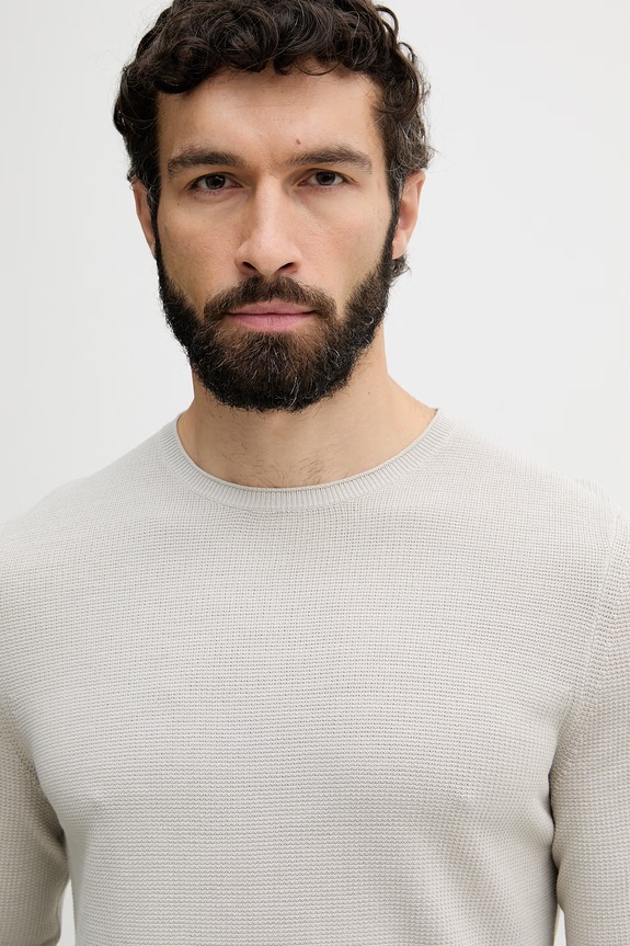 Marc O'Polo sweter męski bawełniany szary 5000014217