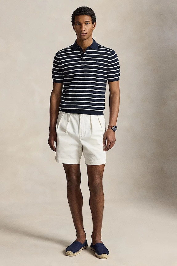 Одяг Polo Ralph Lauren поло-светр чоловічий бавовняний 710B17976 темно-синій