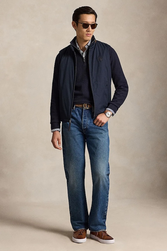 Одяг Polo Ralph Lauren светр чоловічий бавовняний 710B18060 темно-синій