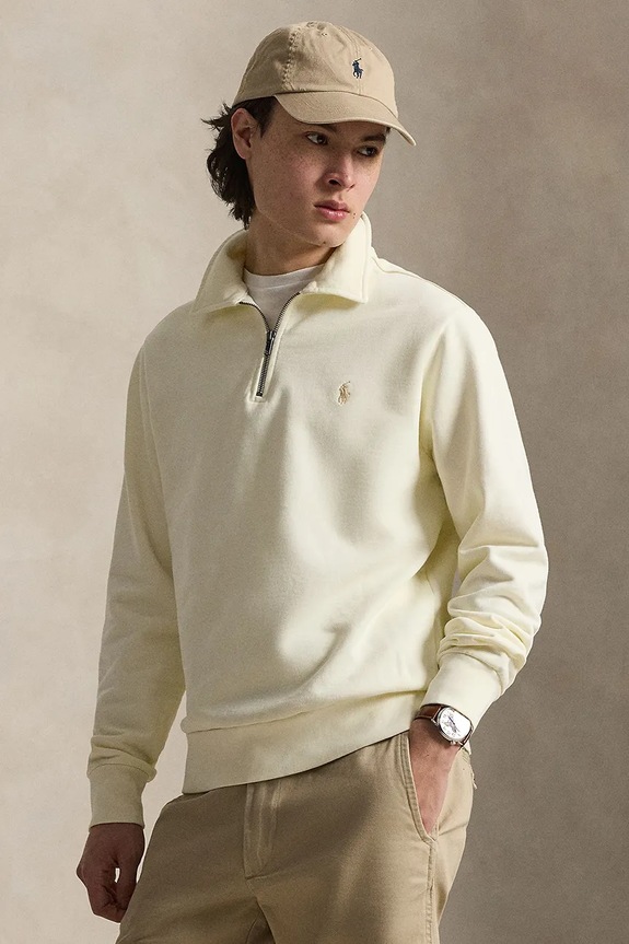 Polo Ralph Lauren pulover pentru bărbați, din bumbac bej 710B18911